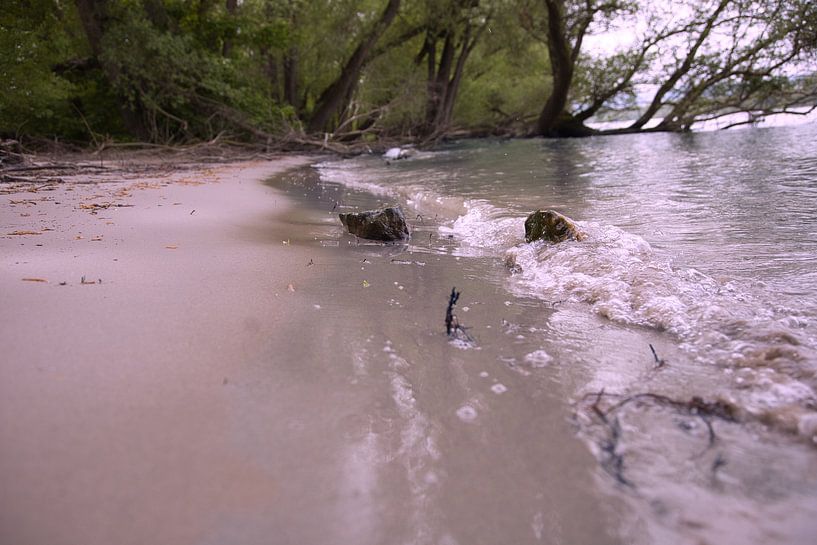 Rhine beach in Mainz by Tim Zentgraf