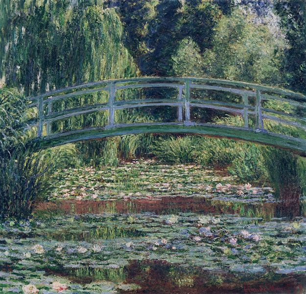 Le pont japonais et les nénuphars, Claude Monet par Des maîtres magistraux