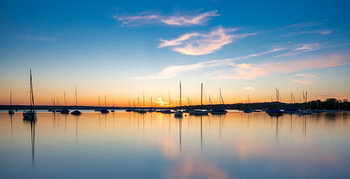 Sonnenuntergang in Herrsching am Ammersee