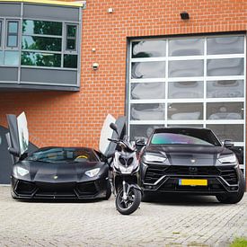 Blacked Out Lamborghini Aventador & Urus van Joost Prins Photograhy