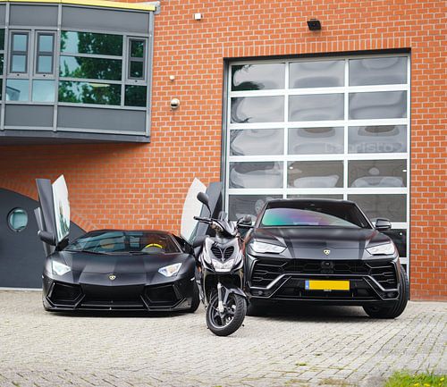 Blacked Out Lamborghini Aventador & Urus