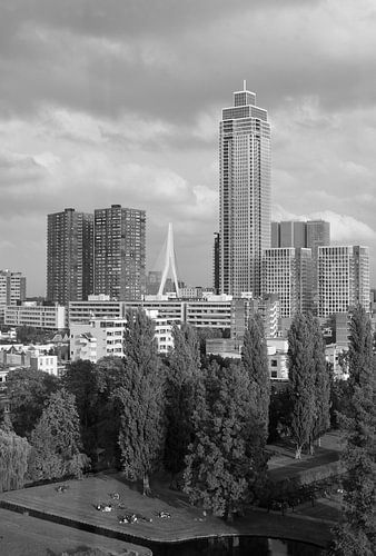 Rotterdam en noir et blanc