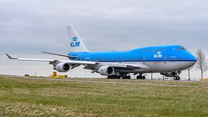 Rollende KLM Boeing 747-400 Combi.