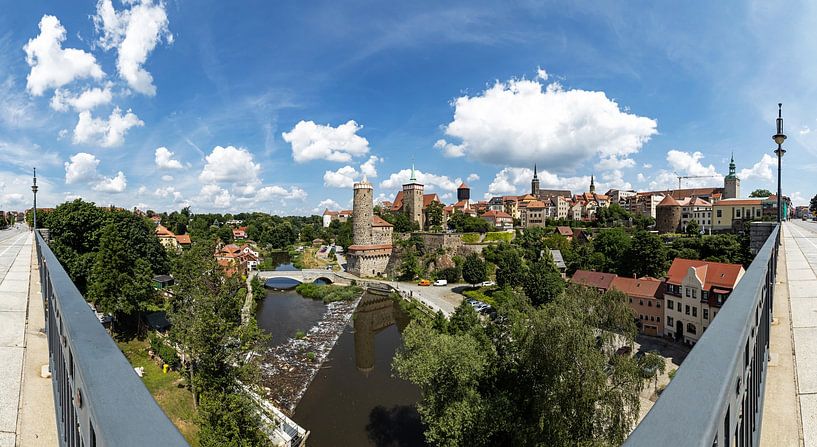 Bautzen - historische oude stad panorama van Frank Herrmann