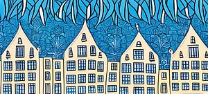 Bleu Delft sur Lily van Riemsdijk - Art Prints with Color