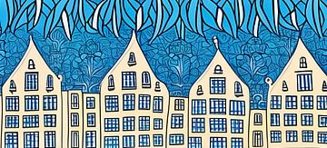 Delfts Blauw van Lily van Riemsdijk - Art Prints with Color