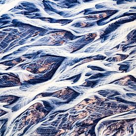 Gletsjer rivier IJsland van Luuk Belgers
