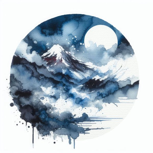 Moon and cloud by Subkhan Khamidi