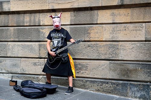 Varken in een kilt