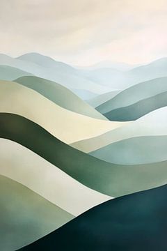 Sanfte Hügel von Poster Art Shop