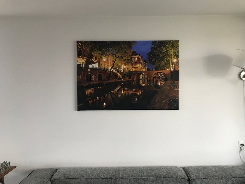 Oudegracht in Utrecht with Gaardbrug  by Donker Utrecht 