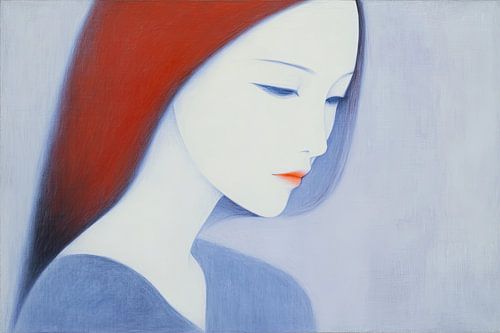 Frau | Innere Ruhe in Rot