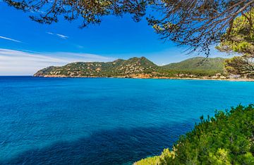 Mallorca, uitzicht op de kust kust in Canyamel van Alex Winter