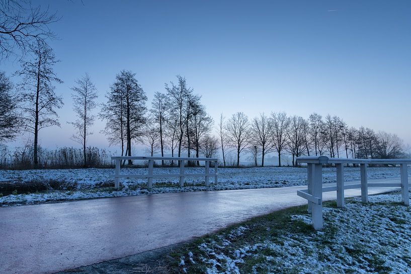 Paysage d'hiver dans l'Alblasserwaard par SchumacherFotografie