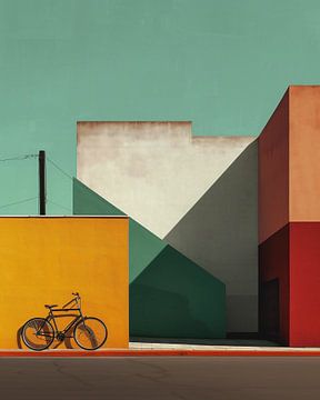 Vibrant architecture, cycling idyll by fernlichtsicht