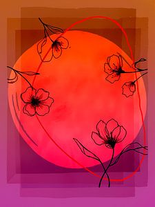 Zeitloses Wabi-Sabi: Aufgehende Sonne: Japandische Blumenpracht