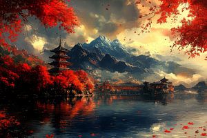 japanische malerei landschaft