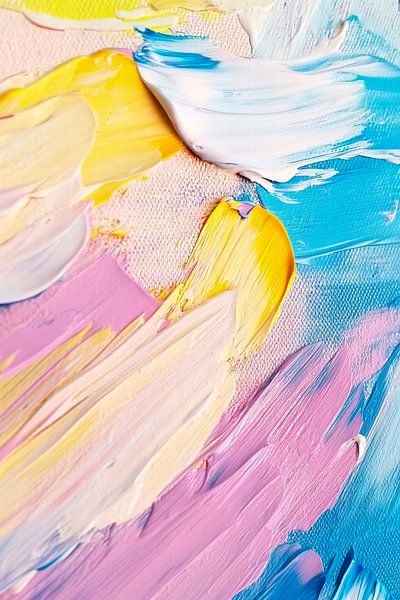 Farbenfroher Pinselstrich – Abstrakt von Poster Art Shop