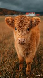 Scotch highlander / Scotch highlander calf by Gelissen Artworks