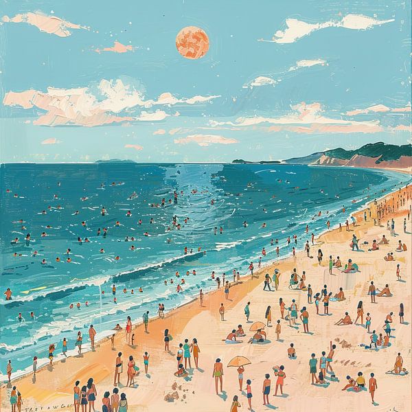 Zomer Strand van Kunst Kriebels