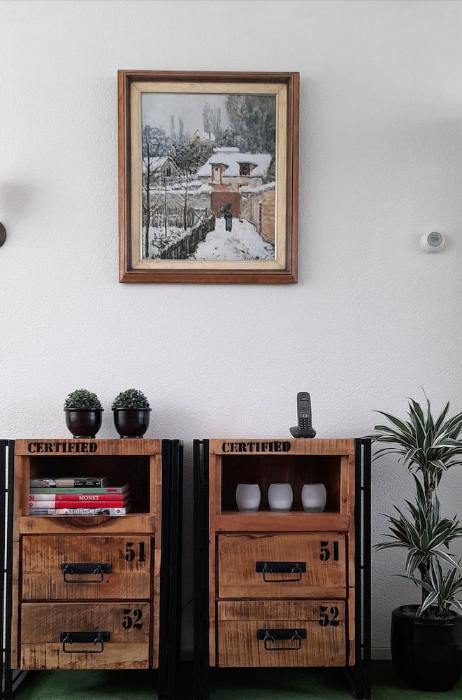 Alfred Sisley-Sneeuw in Louveciennes