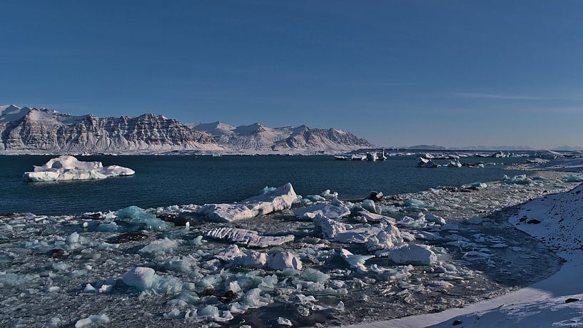 Jökulsárlón gletsjer lagune van Timon Schneider