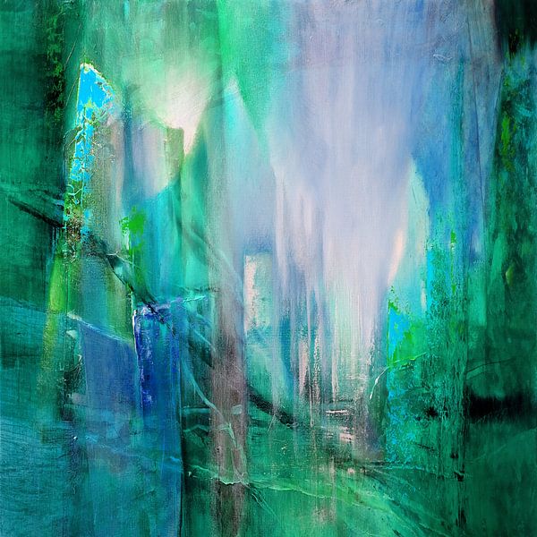 Transparence : le bleu clair rencontre le turquoise par Annette Schmucker
