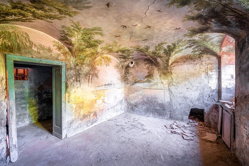 Tropische Malerei im verlassenen Keller. von Roman Robroek