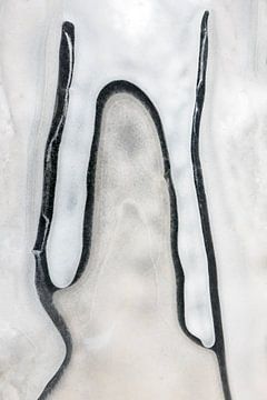 Lignes dans la glace sur Franke de Jong