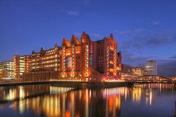 Speicherstadt, Hafencity, Hamburg, Duitsland, Europa van Torsten Krüger