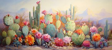 Cactus | cactus sur Blikvanger Schilderijen