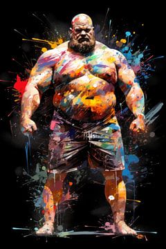Sterkhouder Popart van BEARpictureart