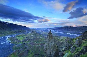 Valahnùkur blue hour van Sander van der Werf