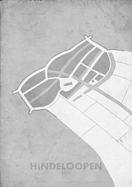 Plan de ville de Hindeloopen 1550 sur STADSKAART