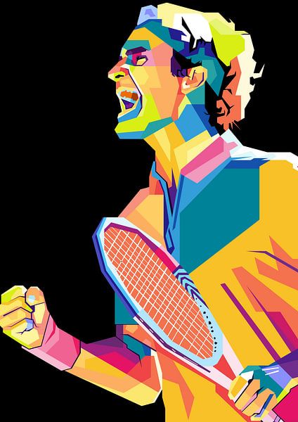 Roger Federer  pop art by saken