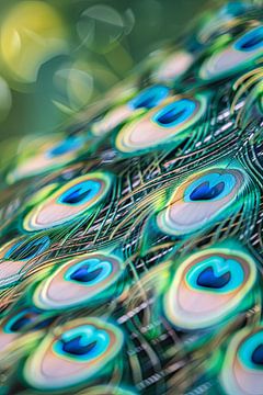 Blue peacock by Poster Art Shop