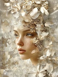 Fleurs et nature sauvage - Portrait mystique