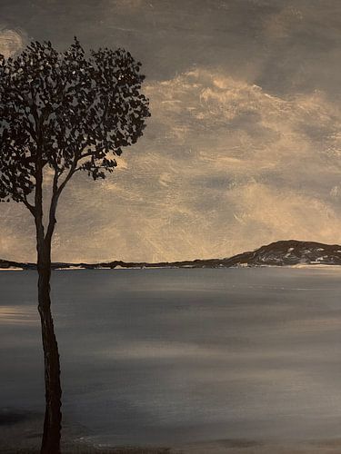Lonely shore by Aspasia Schrepfer