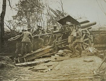 Erster Weltkrieg Kanone Geschütz Soldaten