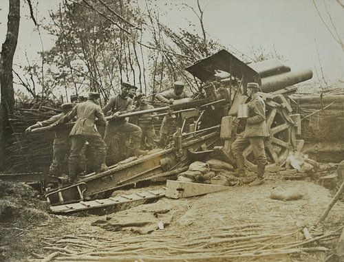 Eerste Wereldoorlog Kanon Geweer Soldaten van Michael Godlewski