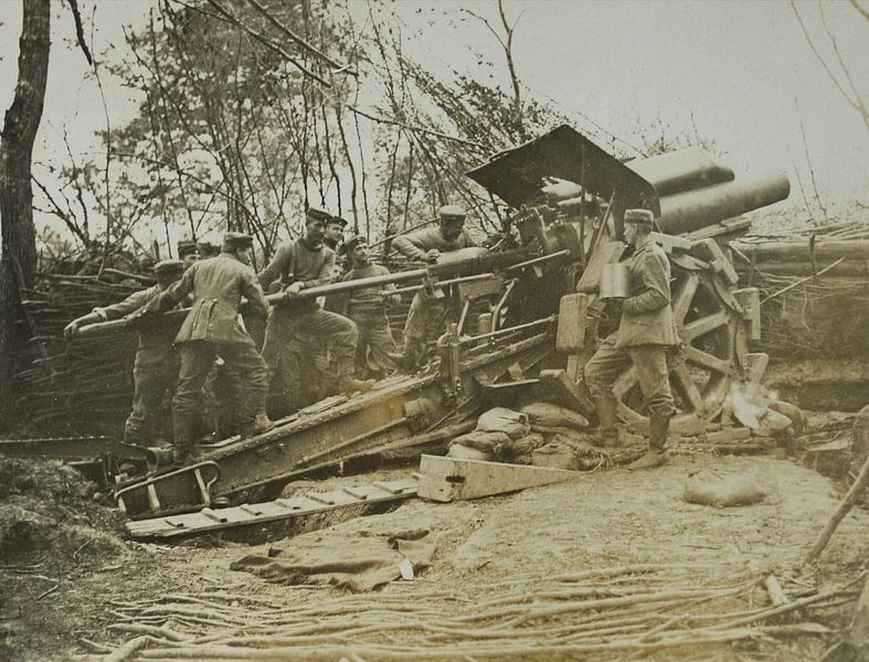 World War I cannon gun soldiers by Michael Godlewski