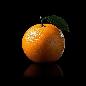 Orangefarbenes Porträt