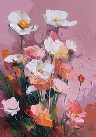 Zarte Mohnblumen in Rosa