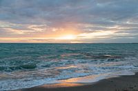 Zeegezicht Ierse kust , zonsondergang