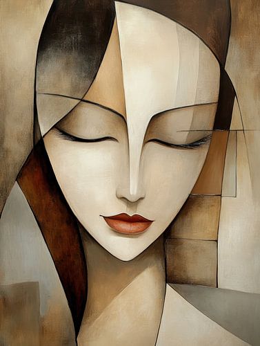 Portrait féminin abstrait