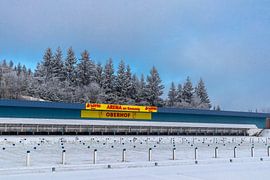Prachtig winterlandschap op de hoogten van het Thüringer Wald van Oliver Hlavaty