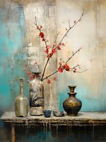 Mystical and dreamy - still life painting - Wabi Sabi
