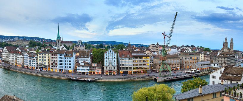 Zurich skyline panorama van Dennis van de Water