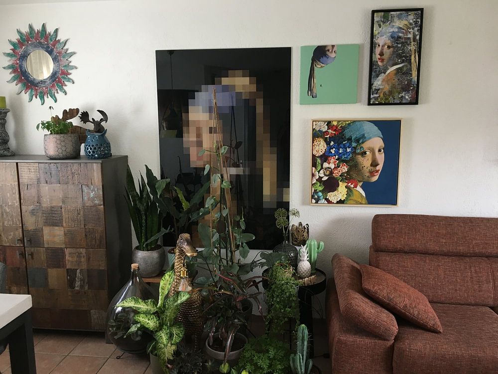 Collage-Mädchen mit der Perle von Dennisart Fotografie