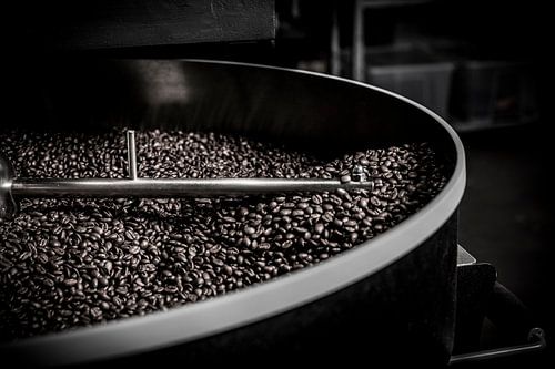 Coffee roastery (craft in close-up)